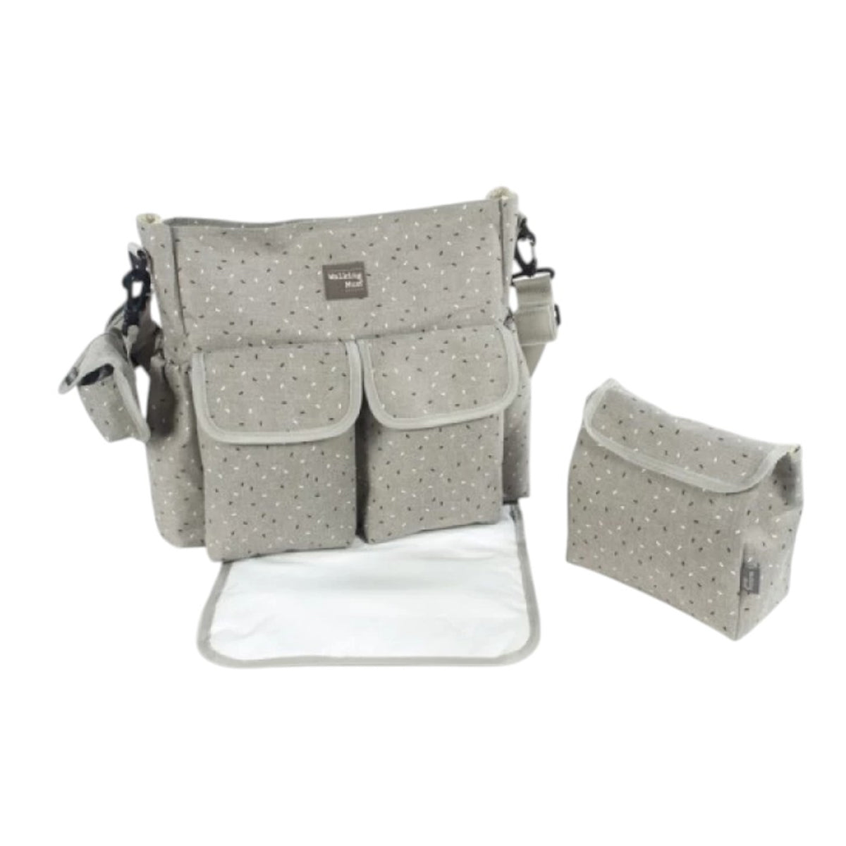 Pasito A Pasito Changing Bag Confetti Grey